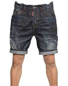 DSquared2 Big Deans Bro Black Shadow Denim Shorts - Lyst