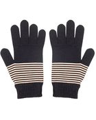 DSquared² Striped Wool Knit Gloves - Lyst