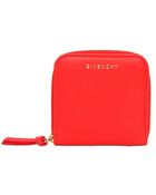 Givenchy Logo Embossed Leather Coin Purse - Lyst