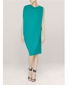 Lanvin Asymmetrical Draped Dress - Lyst