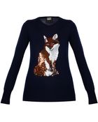Markus Lupfer Fox Sequin Jumper - Lyst