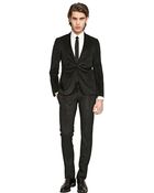 The Suits Stretch Velvet One Button Suit - Lyst