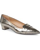 Kurt Geiger Loire Mockcroc Leather Pumps - Lyst