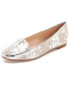 Loeffler Randall Blaise Metallic Flats - Lyst