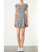 Topshop Daisy Jacquard Dress - Lyst
