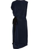 Vionnet Draped Silk Crepe De Chine Dress - Lyst