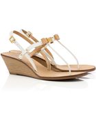 Tory Burch Kailey Wedge Thong Sandal - Lyst