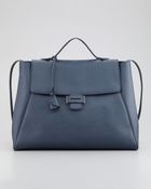 Myriam Schaefer Byron Saffiano Flap Handbag - Lyst