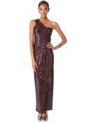 Donna Karan New York One Shoulder Sequin Gown - Lyst