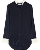 MiH Jeans Tails Silk Shirt - Lyst