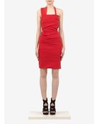 Preen By Thornton Bregazzi Asymmetrical Halter Pleated Dress - Lyst