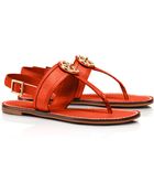 Tory Burch Selma Flat Slingback Sandal - Lyst
