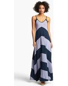 French Connection Chevron Stripe Maxi Dress - Lyst