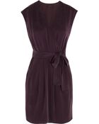 Theory Talya Wrapeffect Washed Silk Dress - Lyst
