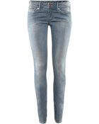 H&M Skinny Low Jeans - Lyst