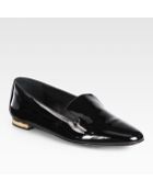 Burberry Mormont Patent Leather Smoking Slippers - Lyst