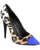 Giuseppe Zanotti Leopardprint Calf Hair Suede Pumps - Lyst