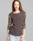 Equipment Tee Liam Tee Contrast Sleeves - Lyst