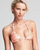 Pilyq Burnt Sienna Tasseled Bikini Top - Lyst