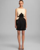 Halston Heritage Belted Dress Color Block - Lyst