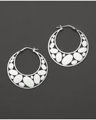 John Hardy Kali Silver Medium Hoop Earrings - Lyst