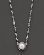Lagos Sterling Silver And Pearl Pendant Necklace - Lyst