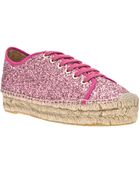 Paloma Barceló Glitter Espadrille - Lyst