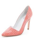 Alice + Olivia Alice Olivia Dina Neon Embossed Pumps - Lyst
