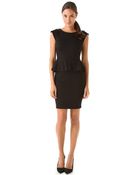 Alice + Olivia Alice + Olivia Victoria Peplum Dress - Black - Lyst