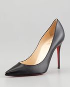 Christian Louboutin Decollette Pointed-Toe Red Sole Pump - Lyst