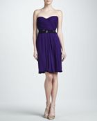 J. Mendel Strapless Mousseline Dress - Lyst