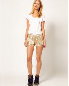 La Fee Verte Sequin Shorts - Lyst
