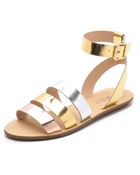 Loeffler Randall Simona Mirror Band Sandals - Lyst