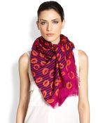 Marc By Marc Jacobs Stripey Lips Scarf - Lyst