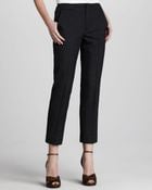 Marc Jacobs Womens Pinstriped Slim Ankle Pants Black - Lyst