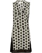 Marni Printed Silkblend Dress - Lyst