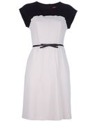 Max Mara Studio Cap Sleeve Dress - Lyst