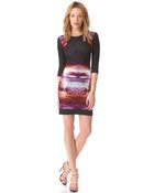 McQ by Alexander McQueen 34 Sleeve Print Dress - Lyst