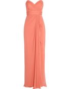 Notte By Marchesa Strapless Silk Gown - Lyst