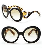 Prada Round Baroque Sunglasses - Lyst