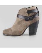 Rag & Bone Harrow Waxed Suede Ankle Boot Clay - Lyst