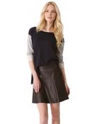 Vince Tri Color Slub Sweater - Lyst