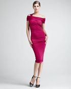 Donna Karan New York Draped Luster Jersey Dress - Lyst