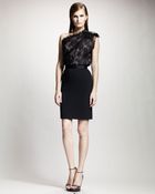 Lanvin Tuxedo-waistband Pencil Skirt - Lyst