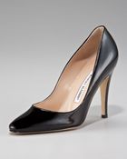 Manolo Blahnik Tuccio Patent High Heel Pump - Lyst