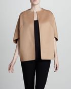 Michael Kors Wool Cape Jacket Suntan - Lyst