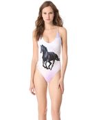 Wildfox Stormy One Piece Swimsuit - Lyst