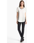 3.1 Phillip Lim Overlap Side Seam Tee - Lyst