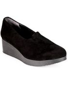 Robert Clergerie Suede Slipon Wedge Loafers - Lyst