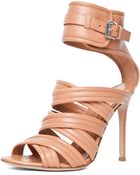 Gianvito Rossi Nappa Strappy Heel in Neutrals - Lyst